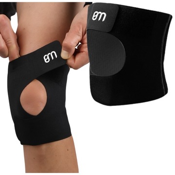 STABILIZATOR ORTEZA KOLANA OPASKA STAWU KOLANOWEGO ELASTYCZNA BEZSZWOWA r.L