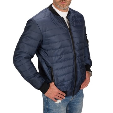 KR02 roz. M KURTKA MĘSKA BOMBER JACKET PIKOWANA