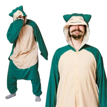 Piżama Onesie Kigurumi Przebranie Pokemon Snorlax S: 145 - 155cm