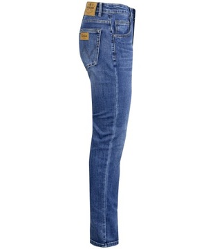 Klasyczne męskie spodnie granatowe jeansy z prostą nogawką 32