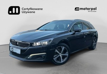 Peugeot 508 I SW Facelifting 2.0 BlueHDi 150KM 2016 Peugeot 508 Allure, Nowy rozrzad, GPS, Tempomat, Kamera cofania,Podgrzewan