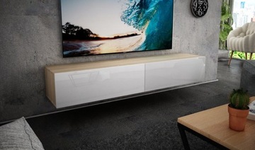 Nowoczesna WISZĄCA SZAFKA RTV 200 CM POŁYSK