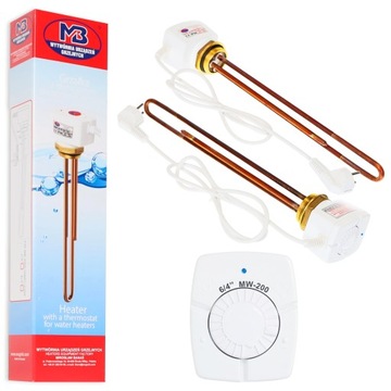 GRZAŁKA do BOJLERA GALMET 2000W 2 kW 6/4 TERMOSTAT