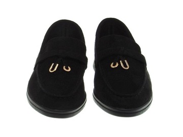 МОКАСИНЫ ЗАМШЕВЫЕ ЖЕНСКИЕ M688 Черные, размер 37