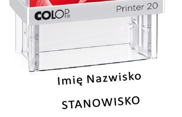 pieczątka automatyczna imienna IMIĘ I NAZWISKO STANOWISKO - SMART
