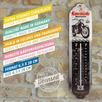 НОСТАЛЬГИЧЕСКОЕ ИСКУССТВО 80322 ТЕРМОМЕТР KAWASAKI МОТОЦИКЛЫ