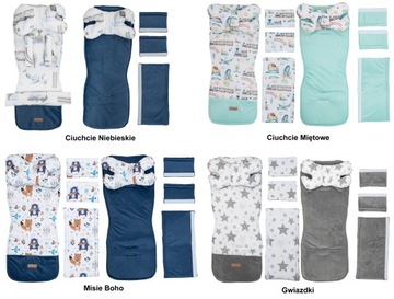 JACKMAR ДВУСТОРОННЯЯ ВСТАВКА ДЛЯ КОЛЯСКИ, 5 ЭЛЕМЕНТОВ