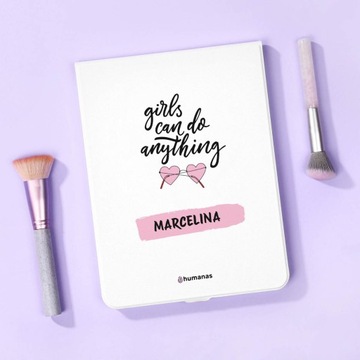 LED косметическое зеркало для макияжа С ПРИНТОМ ПОДАРКА НА РОЖДЕНИЕ