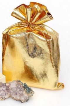 10x подарочный пакет GOLD 17x13 см