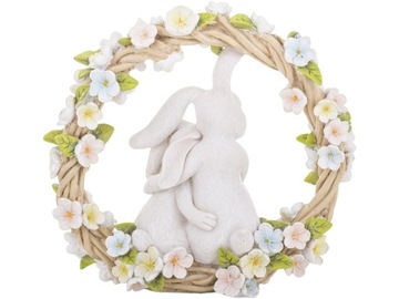 ПАСХА Декоративная фигурка КРОЛИКА ЗАЯЦЫ 26 х 28 х 10 см - ВЕНОК