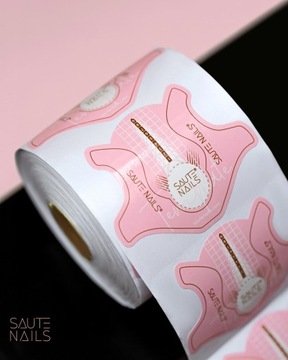 SAUTE NAILS NAIL FORMS трафареты для наращивания гелевого маникюра 300 шт.