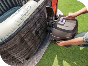 Надувной гидромассажный спа Pure Spa Intex 28452 6 человек - Генератор хлора