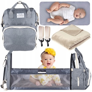 TORBA ORGANIZER do Wózka DLA MAMY TATY 5w1+Gratis