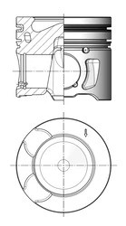 41251600 PÍST CITROEN C4 2,0HDI 09- 85,00 STD KOLBENSCHMIDT