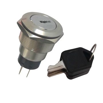 Przełącznik blokady ON/OFF o średnicy 22 mm Elektroniczny przełącznik kluczykowy z 2 kluczami