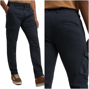 Pantalon cargo en jean skinny fit pour homme gris Bolf R61064S0