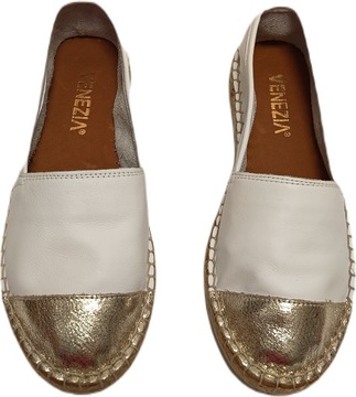 wygodne espadryle VENEZIA 031850018Y BIAŁE r36