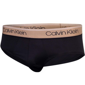 CALVIN KLEIN MAJTKI MĘSKIE SLIPY HIP BRIEF 3PK CZARNE r.M