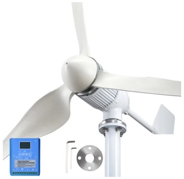 TURBINA WIATROWA MAX 5000W MOCNA MASYWNA + KONTROLER MPPT Z EKRANEM LCD PRO