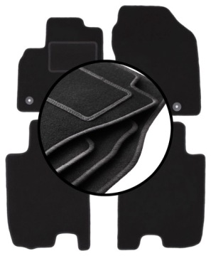 Velurové koberce komplet pro: Honda City V sedan (2008-2011)
