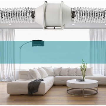 АЛЮМИНИЕВЫЙ ГИБКИЙ ШЛАНГ 2 М, ВЕНТИЛЯЦИОННЫЙ ШЛАНГ, ШЛАНГ ВЫХЛОТНОГО ВОЗДУХА