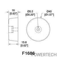 F1686 Резиновая ножка Penn Elcom