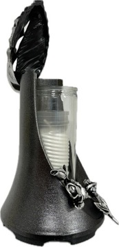 Традиционная современная лампа-свеча 24 см, серебро