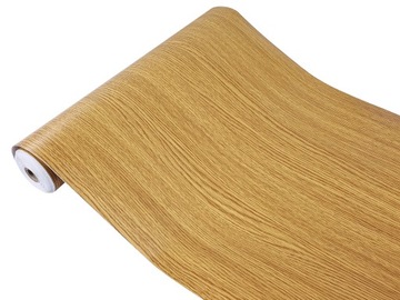 Folia Meblowa PCV DĄB NATURALNY Na Drzwi Blat 90cm