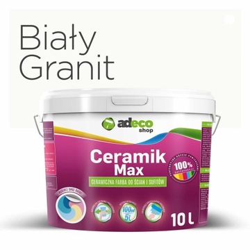 Farba ceramik kolor C77 BIAŁY GRANIT 10L