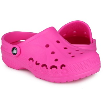 Klapki damskie, sportowe, chodaki Crocs Baya ELECTRIC PINK