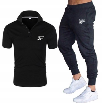 DRES MĘSKI MODNY PRINT SPORTOWY KOMPLETNY RozM-3XL