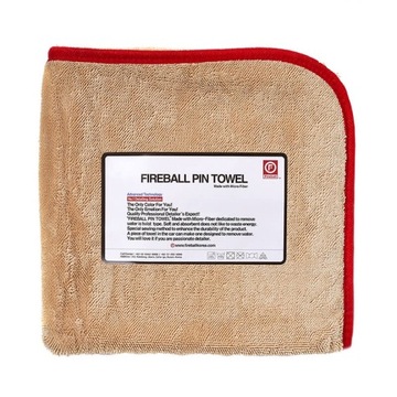 Fireball Pin Towel 72 x 95 RED NAJCHŁONNIEJSZY DO Osuszania Auta