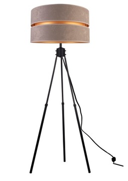 Lampa Stojąca Podłogowa TRÓJNÓG NOWOCZESNA SZARA