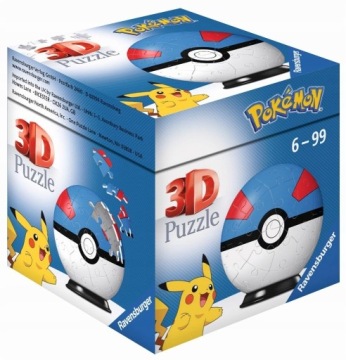 Skládačka Kreativní zábava Puzzle Manuální hra pro děti Pokeball Pokémon