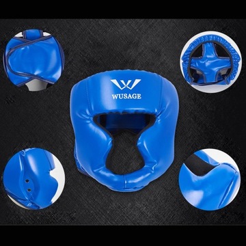 Nakrycia Głowy Bokserskiej Sprzęt Treningowy Głowa Niebieski Duży