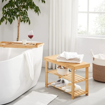 БАМБУКОВЫЙ ШКАФ ДЛЯ ОБУВИ 70 СМ ДЛЯ ПРИХОЖЕЙ