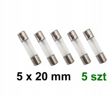 bezpiecznik WTA-F 5x20mm 250V 12A - 5 szt.