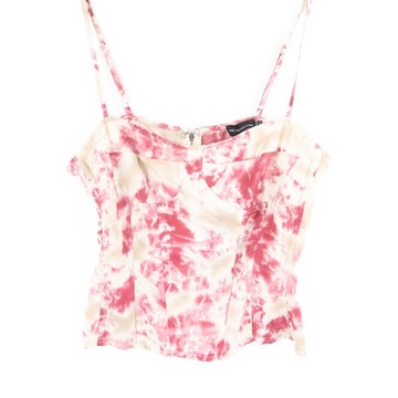 ТОП ЖЕНСКИЙ PRETTYLITTLETHING БЕЖЕВЫЙ РОЗОВЫЙ НА РЕМЕШКАХ 44