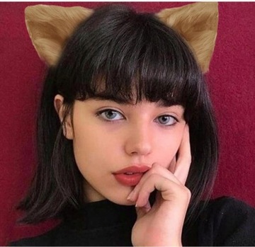 Косплей повязка на голову из искусственного меха с кошачьими ушками