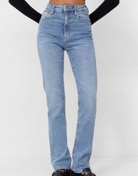 STRADIVARIUS SPODNIE JEANSOWE NIEBIESKIE 38 1M6B