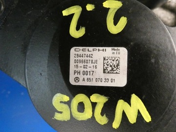 MERCEDES C TŘÍDA W205 W117 W176 2.2 CDI ČERPADLO VSTŘIKOVAČE VENTIL