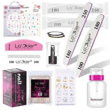 Zestaw NA PREZENT 23x La'kier Lampa Frezarka lakiery hybrydowe baza top