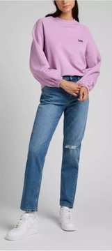 Lee CAROL STRAIGHT MidTrashed MOM JEANS W28 L35