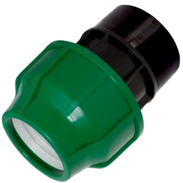 ŁĄCZNIK SKRĘCANY PE FI 32MM X GW 5/4 CALA DO RURY WĘŻA 32MM MUFA