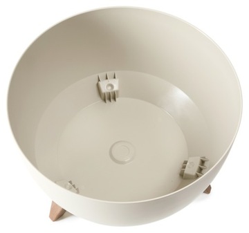 Чаша ROMA fi290 цветочный горшок из белых ламелей