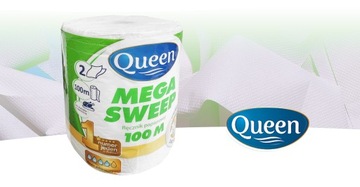 БУМАЖНОЕ ПОЛОТЕНЦЕ QUEEN MEGA SWEEP БЕЛОЕ 200м