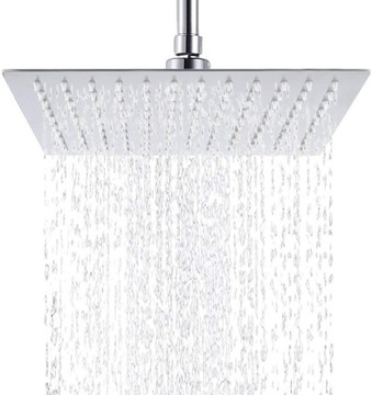 OUTLET DESZCZOWNICA 30x30 PRYSZNICOWA NATRYSKOWA CIENKA RUCHOMA KWADRATOWA