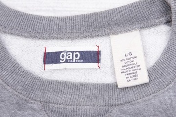 Gap BLUZA Cotton Oryginal MESKA PREMIUM CLASSIC SZARA L