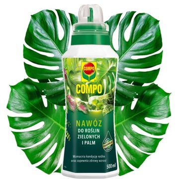 NAWÓZ DO ROŚLIN ZIELONYCH I PALM: DRACENY FIKUSA MONSTERY PAPROCI COMPO