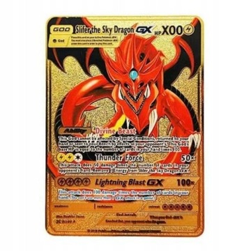 SLIFER SKY DRAGON POKEMON ZŁOTA KARTA X00 HP